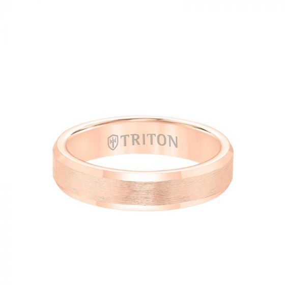 Triton Rose Tungsten Carbide Wedding Band