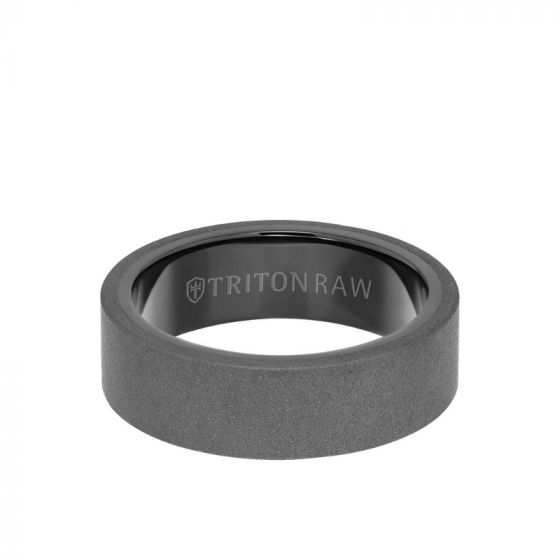 Triton Two-Tone Tungsten Carbide Wedding Band