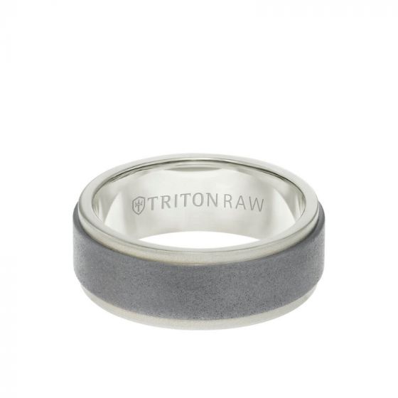 Triton Two-Tone 18K Gold Wedding Band