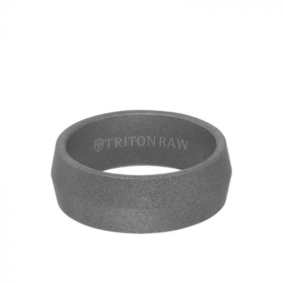 Triton Grey Tungsten Carbide Wedding Band