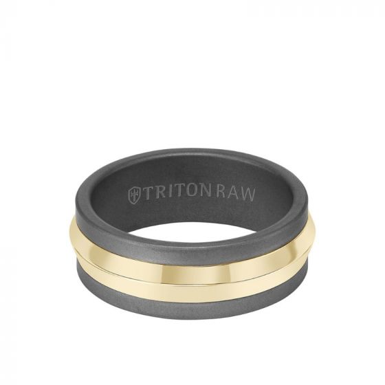Triton Two-Tone 14K Gold Wedding Band