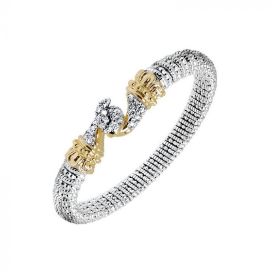 Vahan 14k Yellow Gold & Sterling Silver Diamond Bracelet