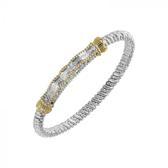 Vahan 14k Yellow Gold & Sterling Silver Diamond Bracelet