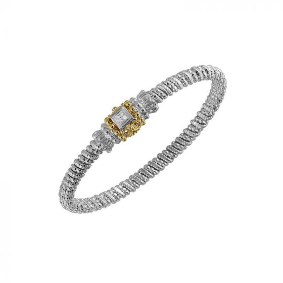 Vahan 14k Yellow Gold & Sterling Silver Diamond Bracelet