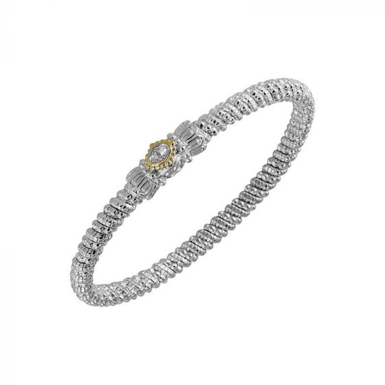 Vahan 14k Yellow Gold & Sterling Silver Diamond Bracelet