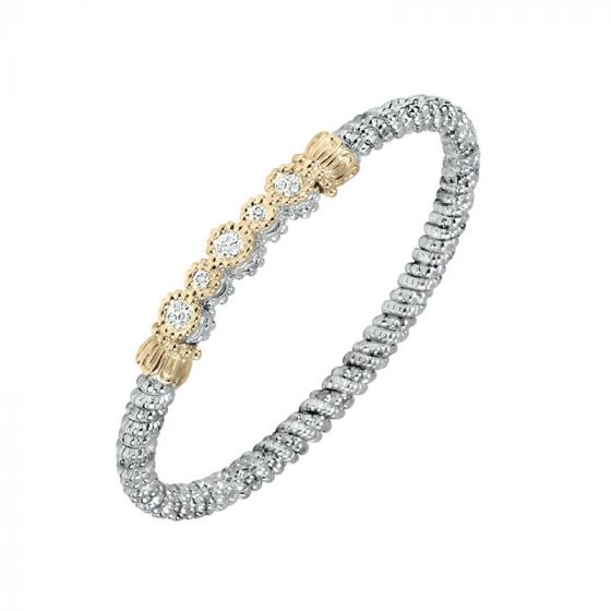 Vahan 14k Yellow Gold & Sterling Silver Diamond Bracelet