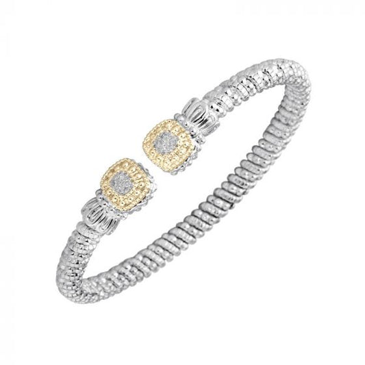 Vahan 14k Yellow Gold & Sterling Silver Open Bracelet