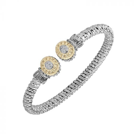 Vahan 14k Yellow Gold & Sterling Silver Open Bracelet