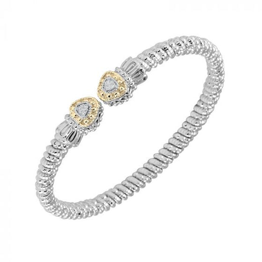 Vahan 14k Yellow Gold & Sterling Silver Diamond Bracelet