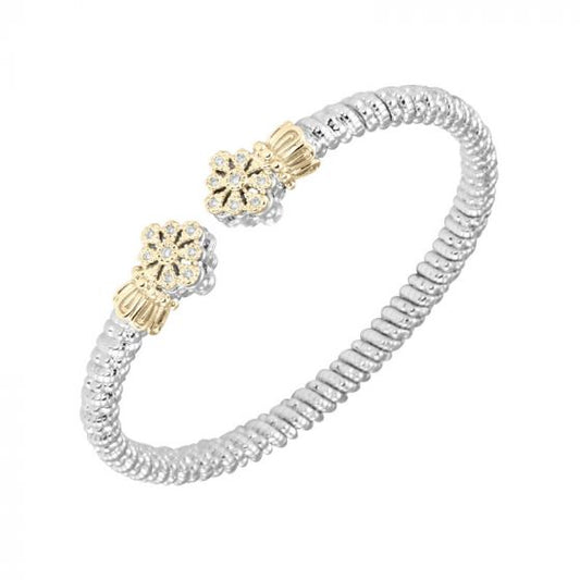 Vahan 14k Yellow Gold & Sterling Silver Diamond Bracelet