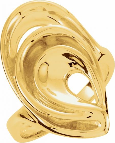 14K Yellow Freeform Remount Ring
