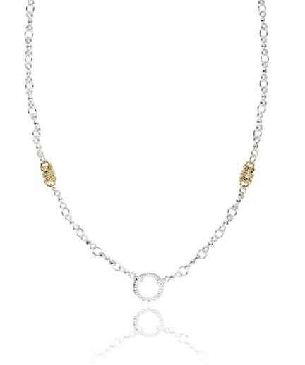 Vahan 14k Gold & Sterling Silver Necklace
