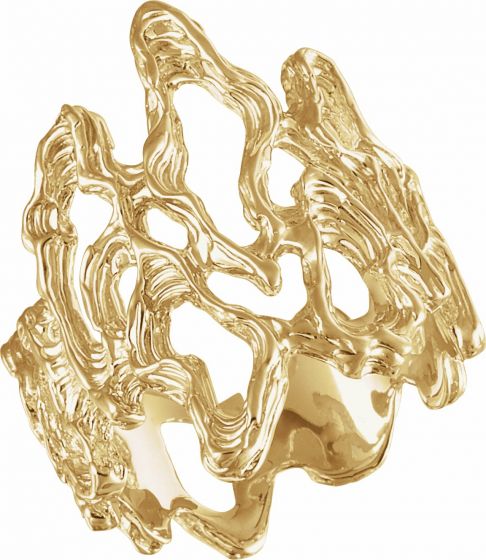 14K Yellow Metal Fashion Ring
