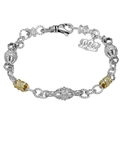 Vahan 14k Gold & Sterling Silver Chain Bracelet