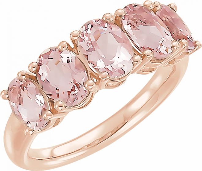 14K Rose Morganite Ring