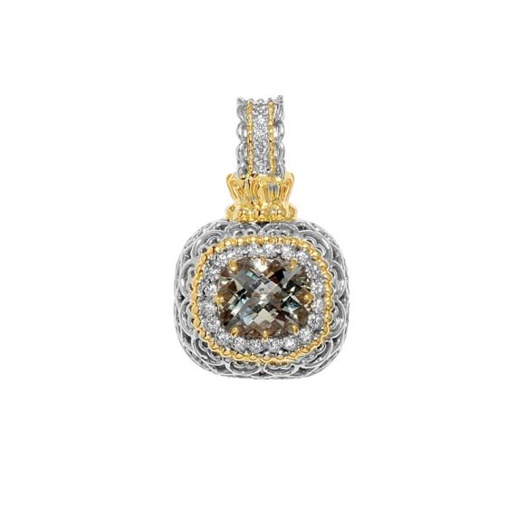 Alwand Vahan 14k Yellow Gold & Sterling Silver Blue Topaz Pendant