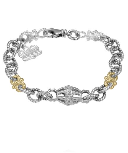 Vahan 14k Gold & Sterling Silver Chain Bracelet