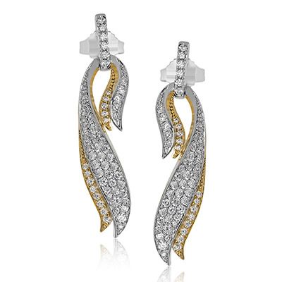 Simon G. 18k White Gold Earrings