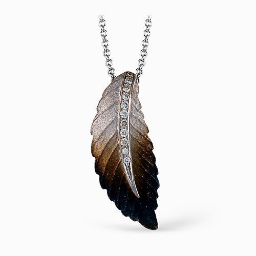 Simon G. 18k Yellow Gold Diamond Pendant