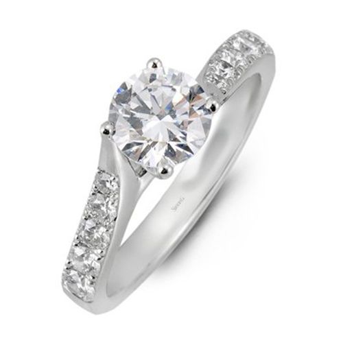 Simon G. Gold Diamond Engagement Ring