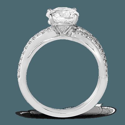 Simon G. 18k White Gold Engagement Ring