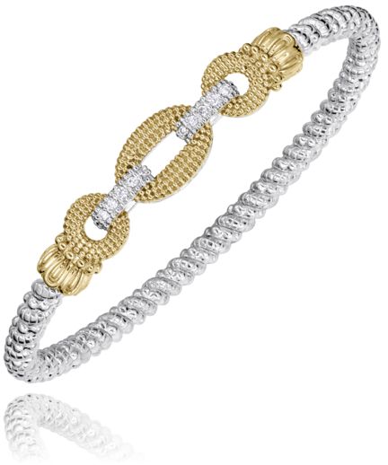Vahan 14k Gold & Sterling Silver Diamond Bracelet