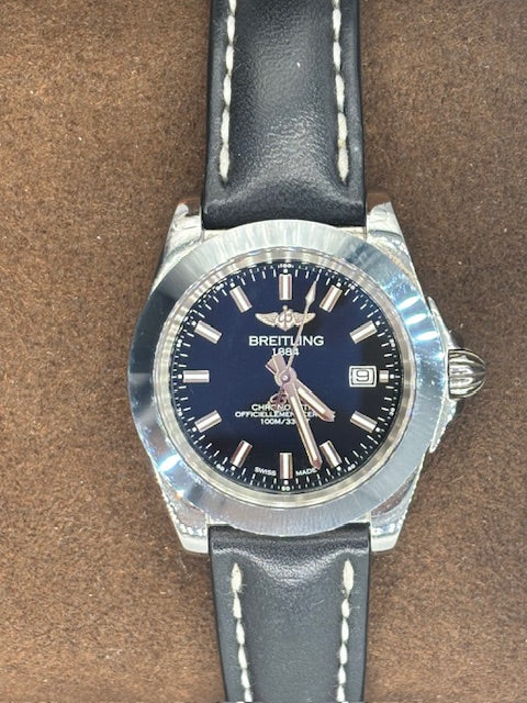 BREITLING LADIES GALACTIC 32 SLEEK EDITION W7133012/BF62 QUARTZ - pre-owned