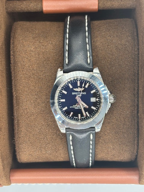 BREITLING LADIES GALACTIC 32 SLEEK EDITION W7133012/BF62 QUARTZ - pre-owned
