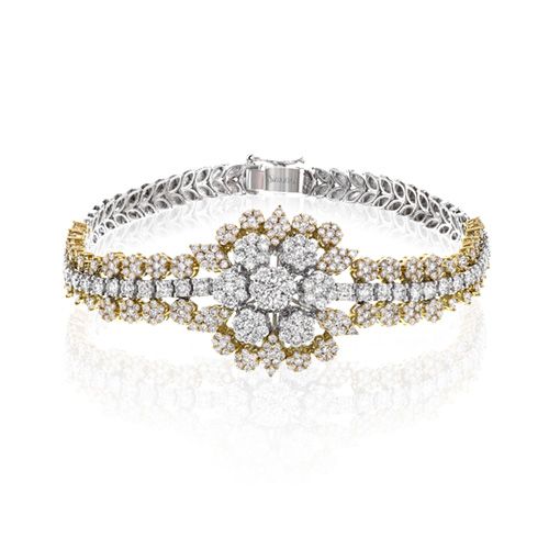 Simon G. 18k White Gold Diamond Bracelet
