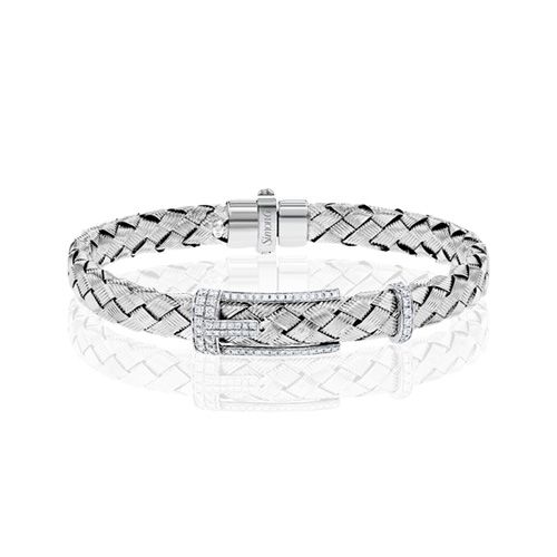 Simon G. 18k White Gold Diamond Bracelet