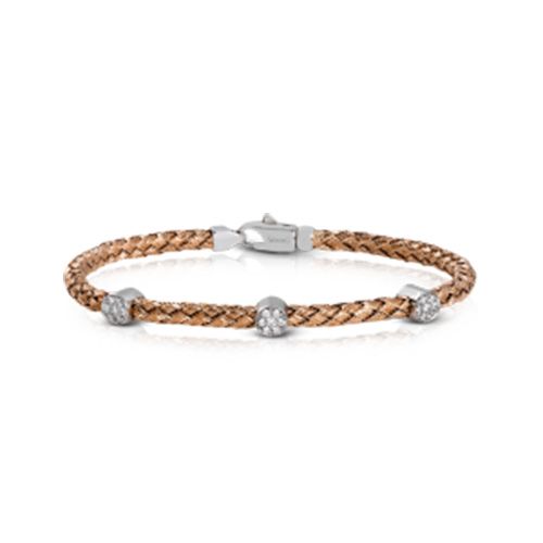 Simon G. 18k White Gold Diamond Bangle Bracelet