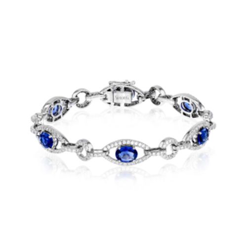 Simon G. 18k White Gold Diamond Bracelet