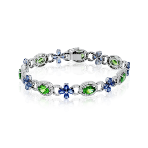 Simon G. 18k White Gold Diamond Bracelet