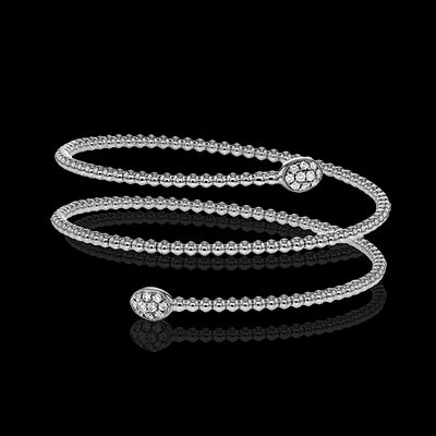 Simon G. 18k White Gold Harmonie Bangle