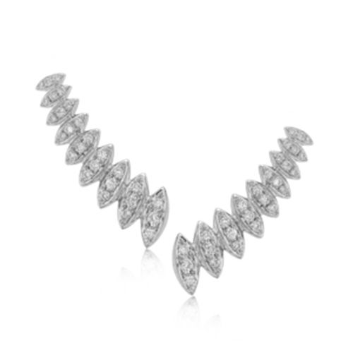 Simon G. 18k White Gold Diamond Earrings
