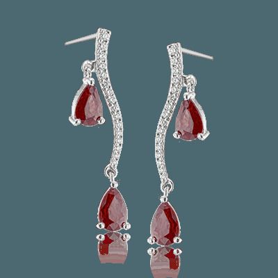 Simon G. 18k White Gold Color Earrings