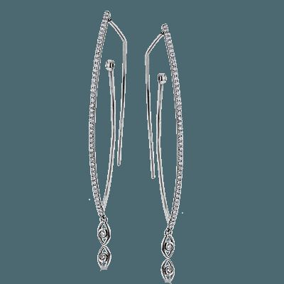 Simon G. 18k White Gold Earrings