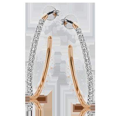 Simon G. 18k White Gold Hoop Earrings