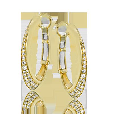 Simon G. 18k White Gold Hoop Earrings