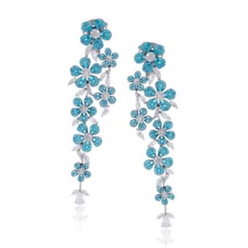 Simon G. 18k White Gold Diamond Earrings