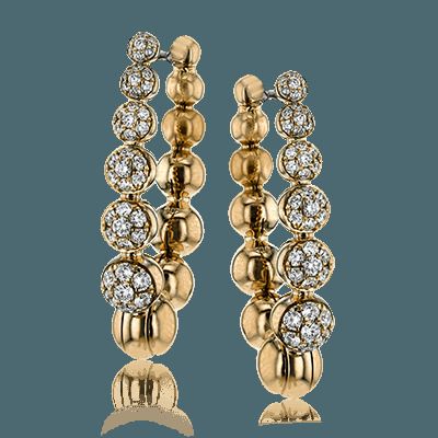 Simon G. 18k White Gold Hoop Earrings