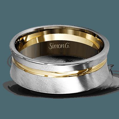 Simon G. 14k White Gold Mens Ring