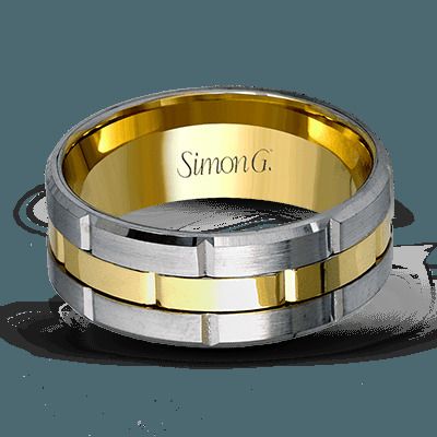 Simon G. 14k White Gold Mens Ring