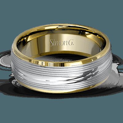 Simon G. 14k White Gold Mens Ring