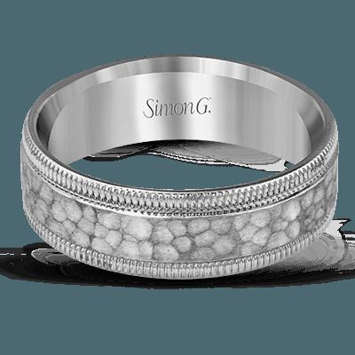 Simon G. 14k White Gold Mens Ring