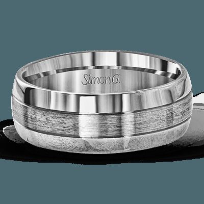 Simon G. 14k White Gold Mens Ring