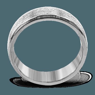 Simon G. 14k White Gold Mens Ring