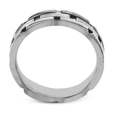 Simon G. 14k White Gold Mens Ring
