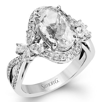 Simon G. 18k White Gold Color Ring