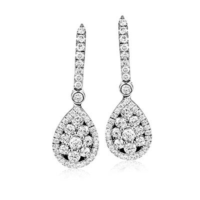 Simon G. 18k White Gold Earrings